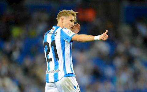 MU muốn mua tiền vệ Martin Odegaard của Real Madrid hình ảnh