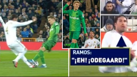 Dính đòn đau điếng, Sergio Ramos chửi rủa đàn em ở Real Madrid hình ảnh