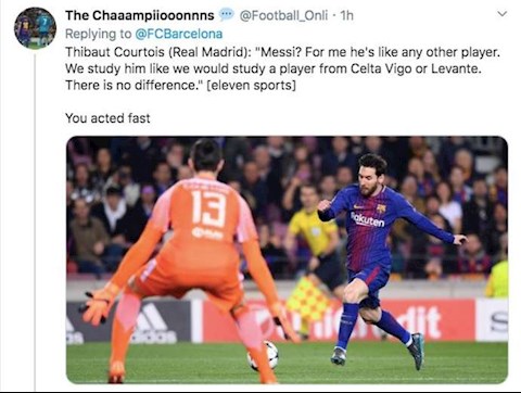 Messi vs Courtois