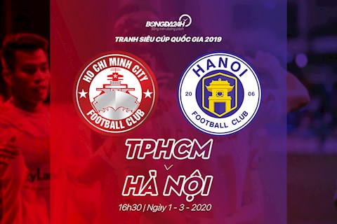Truc tiep bong da Ha Noi vs TPHCM Sieu cup quoc gia 2020 16h30 hom nay