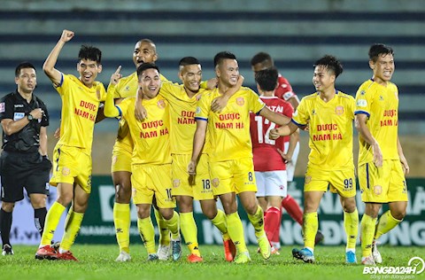 Le Sy Minh Nam Dinh vs Hong Linh Ha Tinh V-League 2020.
