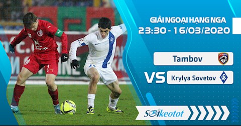 Tambov vs Krylya Sovetov 23h30 ngày 163 VĐQG Nga 201920 hình ảnh