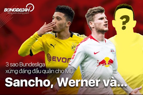 3 sao Bundesliga xứng đáng đầu quân cho MU: Sancho, Werner và…