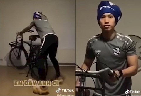 Đoàn Văn Hậu cũng bắt trend Hải, quay xe cực lầy lội