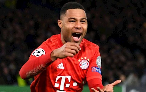 Toàn đội Arsenal ghi bàn ngang với Gnabry ở bán kết C1
