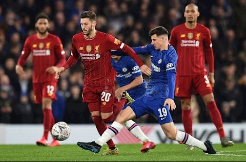 Adam Lallana tran Chelsea vs Liverpool