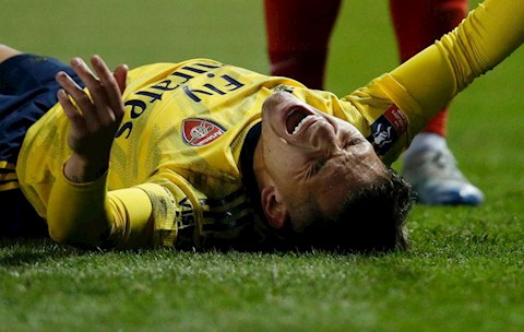 Arsenal xác nhận Lucas Torreira chấn thương mắt cá chân hình ảnh