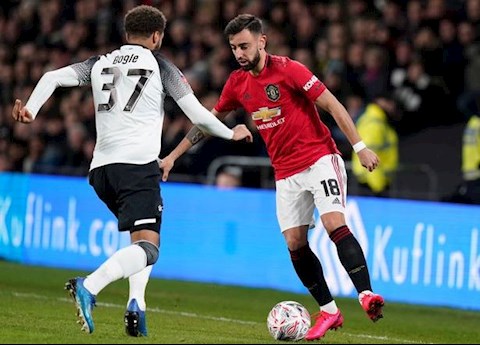 Derby County 0-3 MU Bruno Fernandes