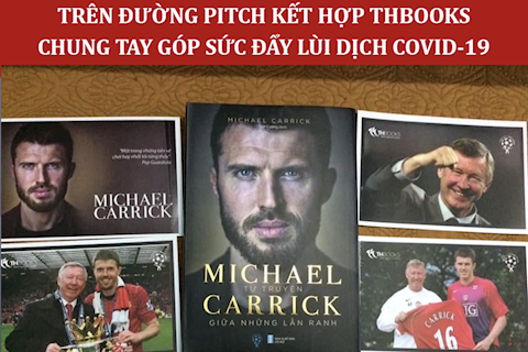 Chương trình bán sách Tự truyện Michael Carrick ủng hộ quỹ phòng chống dịch Covid-19