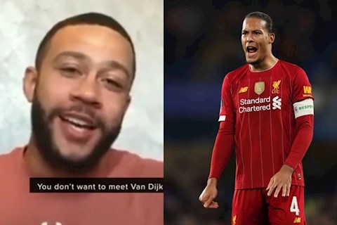 VIDEO: Memphis Depay bắn rap về Van Dijk, mong muốn Van Dijk chơi cho MU