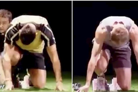 VIDEO: Sẽ thế nào khi Cristiano Ronaldo thi chạy với VĐV chạy nước rút?