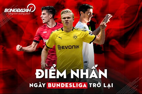5 điểm nhấn sau ngày Bundesliga trở lại: Bayern, Haaland, Havertz và...