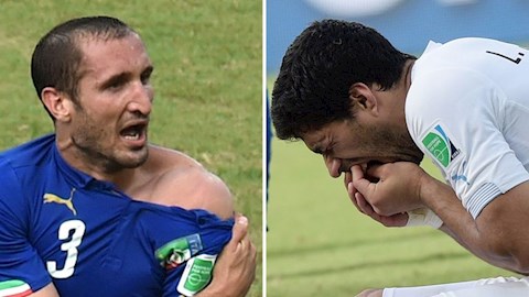 SỐC: Nạn nhân Chiellini thừa nhận ngưỡng mộ Suarez vì dũng cảm cắn người