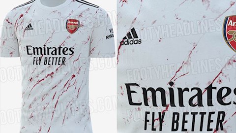 Rò rỉ mẫu áo sân khách "xấu tệ" của Arsenal mùa giải tới