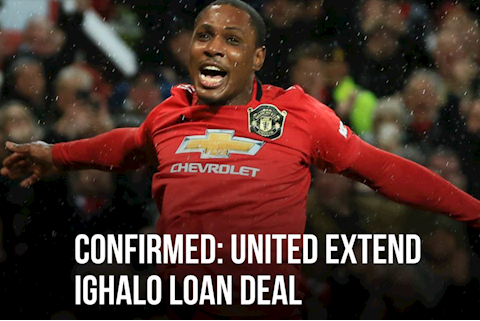 CHÍNH THỨC: MU trói chân thành công Ighalo
