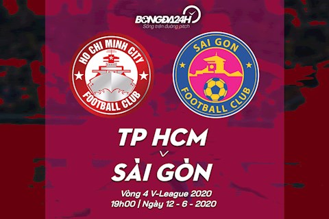 Truc tiep bong da TPHCM vs Sai Gon 19h00 ngay 12/6 vong 4 V-League 2020