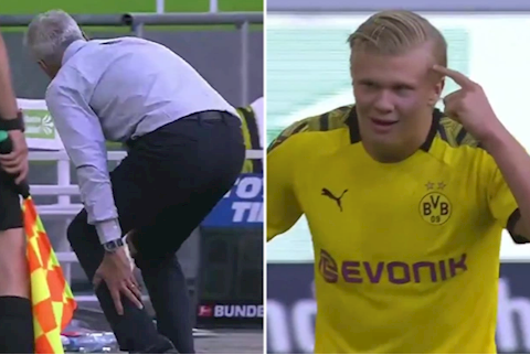 HLV Dortmund đau đớn sau bàn thắng của Erling Haaland
