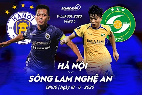 Truc tiep bong da Ha Noi vs SLNA 19h00 ngay hom nay 18/6 vong 5 V-League 2020