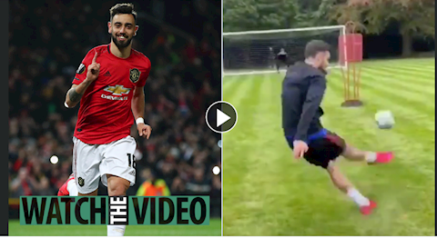 Video Bruno Fernandes lập siêu phẩm đốn tim NHM