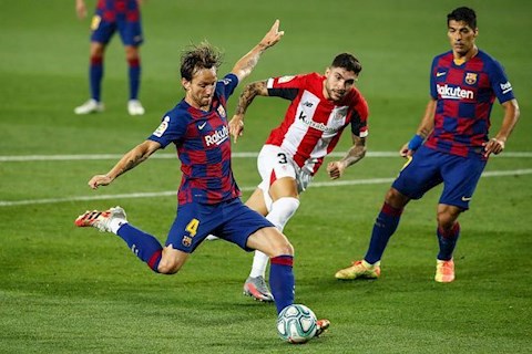 Barca vs Bilbao Rakitic ghi ban