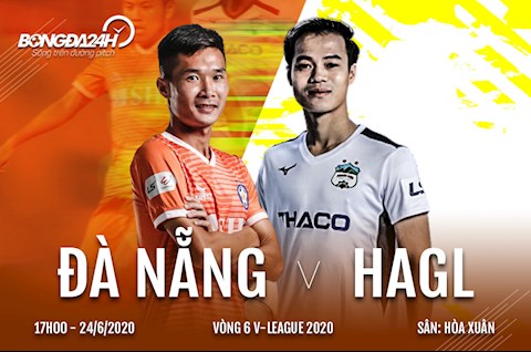 Truc tiep bong da Da Nang vs HAGL 17h00 ngay hom nay 24/6 vong 6 V-League 2020