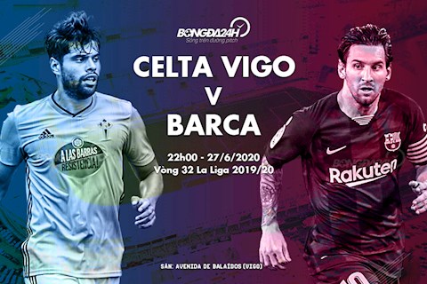 Truc tiep bong da Celta Vigo vs Barca 22h00 ngay hom nay 27/6 La Liga 2019/20