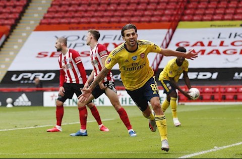Sheffield United 1-2 Arsenal Ceballos lap cong