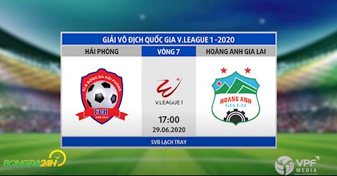 Trực tiếp bóng đá Hải Phòng vs HAGL link xem V-League 2020 ở kênh nào ?