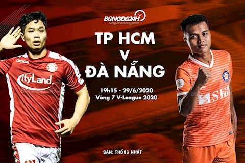 Truc tiep bong da TPHCM vs Da Nang 19h15 ngay hom nay 29/6 vong 7 V-League 2020