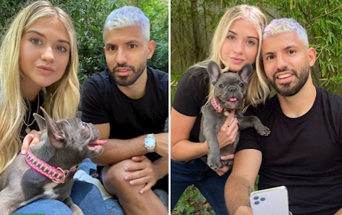Đến chú chó cũng không thể rời mắt với diện mạo mới của Sergio Aguero