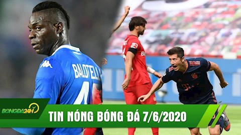 TIN NÓNG BÓNG ĐÁ 7/6: Bayern chạm một tay vào chức vô địch, Balotelli bị tống cổ khỏi vì vô kỷ luật