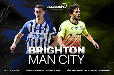 Trực tiếp Brighton vs Man City ngày 127 Ngoại hạng Anh 2020 hình ảnh