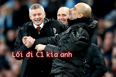 VIDEO: Solskjaer và Pep bắt tay nhau dự Champions League