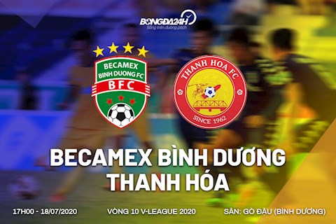 Truc tiep bong da Binh Duong vs Thanh Hoa 17h00 ngay hom nay 18/7 vong 10 V-League 2020