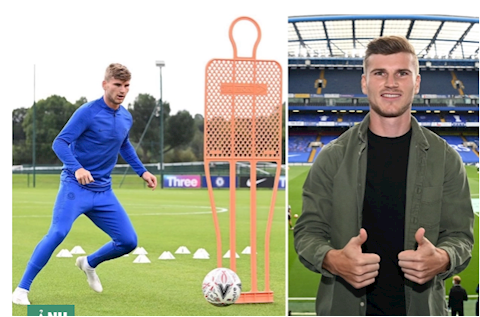 Timo Werner gây ấn tượng ở buổi tập đầu tiên cùng Chelsea
