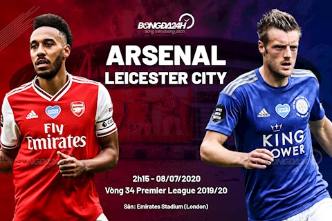Trực tiếp Arsenal vs Leicester vòng 34 Ngoại hạng Anh 2020 hình ảnh