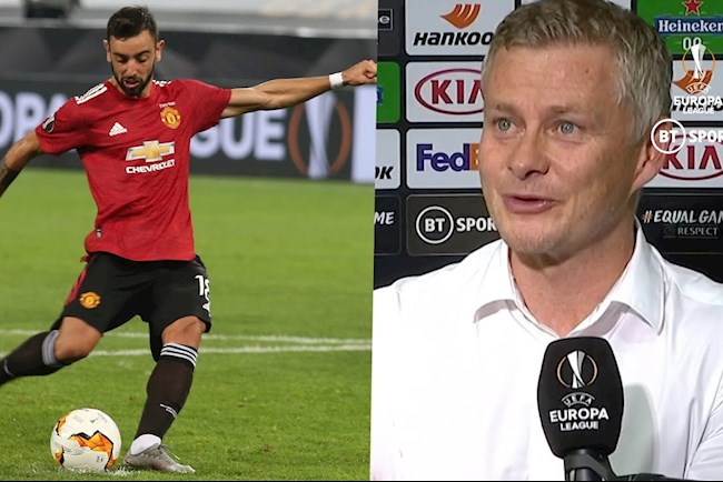 VIDEO: Solskjaer: Bruno đá penalty tốt hơn tôi nhiều
