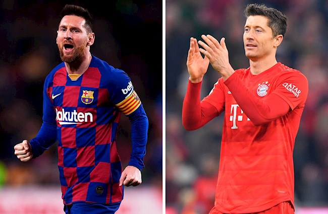 So sánh phong độ của Lewandowski và Messi ở mùa giải 2019/20