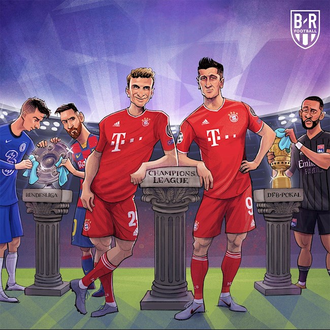 Biếm họa Tia chớp Alphonso Davies đưa Bayern vào chung kết Champions League hình ảnh