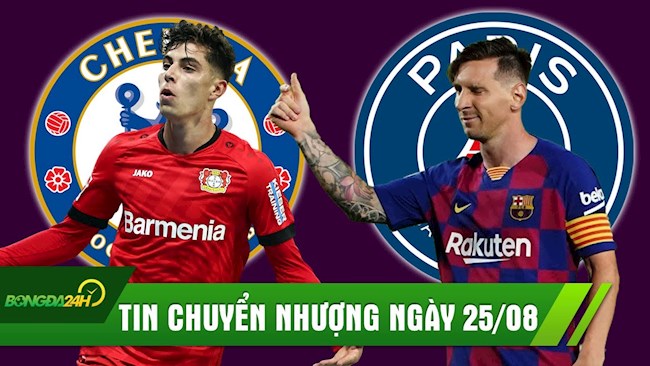 TIN CHUYỂN NHƯỢNG 25/8: PSG vung tiền tấn mua Messi phục hận Champions League, Chelsea nổ bom tấn Kai Havertz
