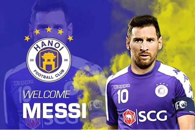 Ảnh chế: 8 đội bóng hàng đầu chào đón, nhưng Messi lại chọn CLB Hà Nội