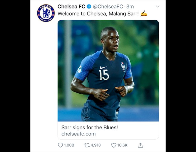 Chelsea chiêu mộ thành công Malang Sarr hình ảnh