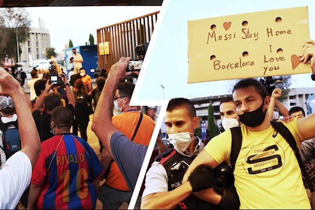 VIDEO: CĐV Barca xông vào trụ sở CLB đòi Bartomeu từ chức để giữ Messi ở lại