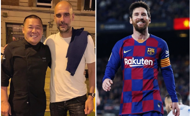 Pep returned to Spain to convince striker Lionel Messi to come to Man City