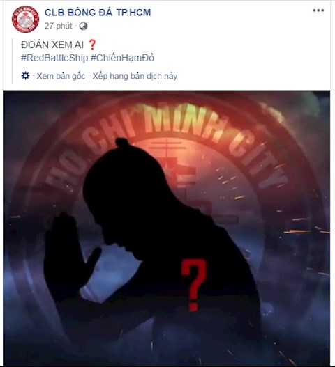 CLB TPHCM chính thức hé lộ tân binh đầu tiên qua facebook hình ảnh 2
