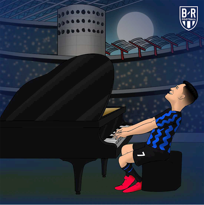 Biếm họa: Alexis Sanchez rời MU để sang Inter... chơi đàn