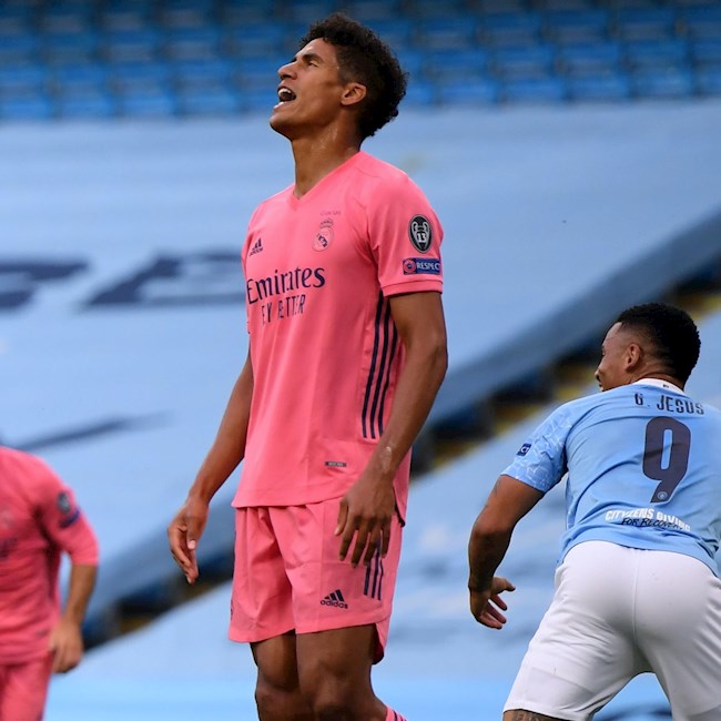 Varane Man City vs Real Madrid