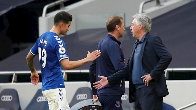 James Rodriguez, Carlo Ancelotti và màn tái hợp đáng chờ đợi ở Everton