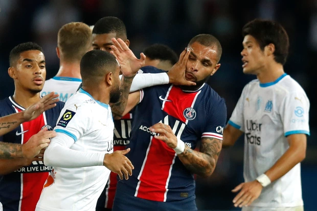 Toàn cảnh vụ ẩu đả dẫn đến 5 thẻ đỏ trận PSG vs Marseille hình ảnh