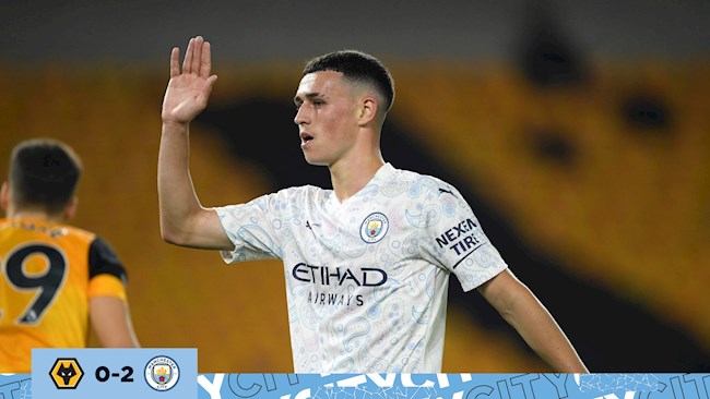 Thống kê Wolves 1-3 Man City: Ngả mũ trước Foden và De Bruyne